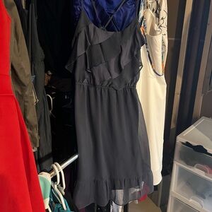 Elegant Black Ruffle Dress